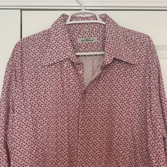 Ben Sherman Other - Vintage Y2K Ben Sherman Red and White Floral Geometric Men's Button Up Shirt 2XL